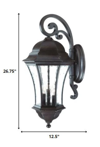 Waverly 3-Light Black Coral Wall Light By Homeroots - Image 5