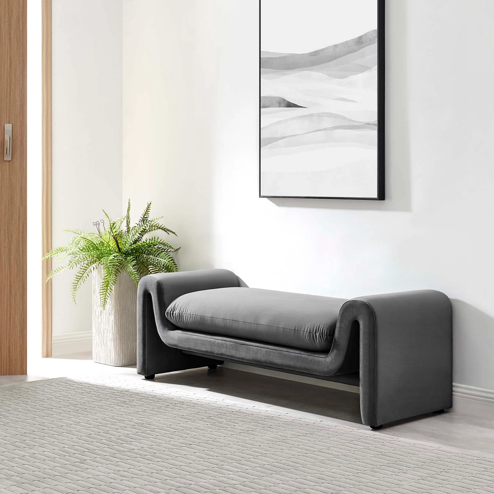 Waverly Performance Velvet Bench By Modway - EEI-6380 - Image 16