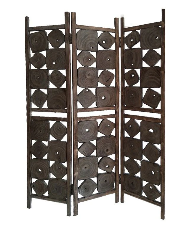 Weathered Brown Wood Screen By Homeroots - 342739 - Image 2