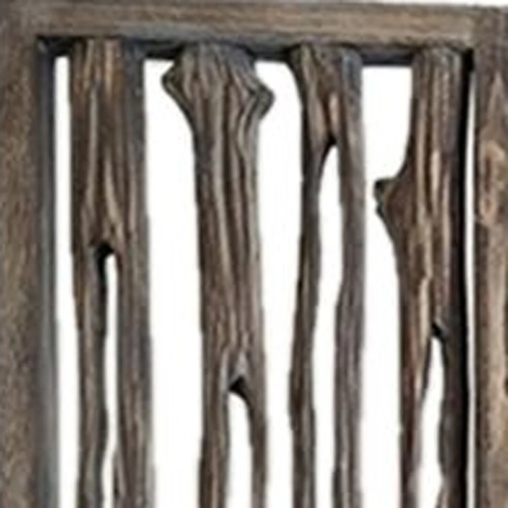 Weathered Brown, Wood, Wrightwood - Screen By Homeroots - 342774 - Image 4