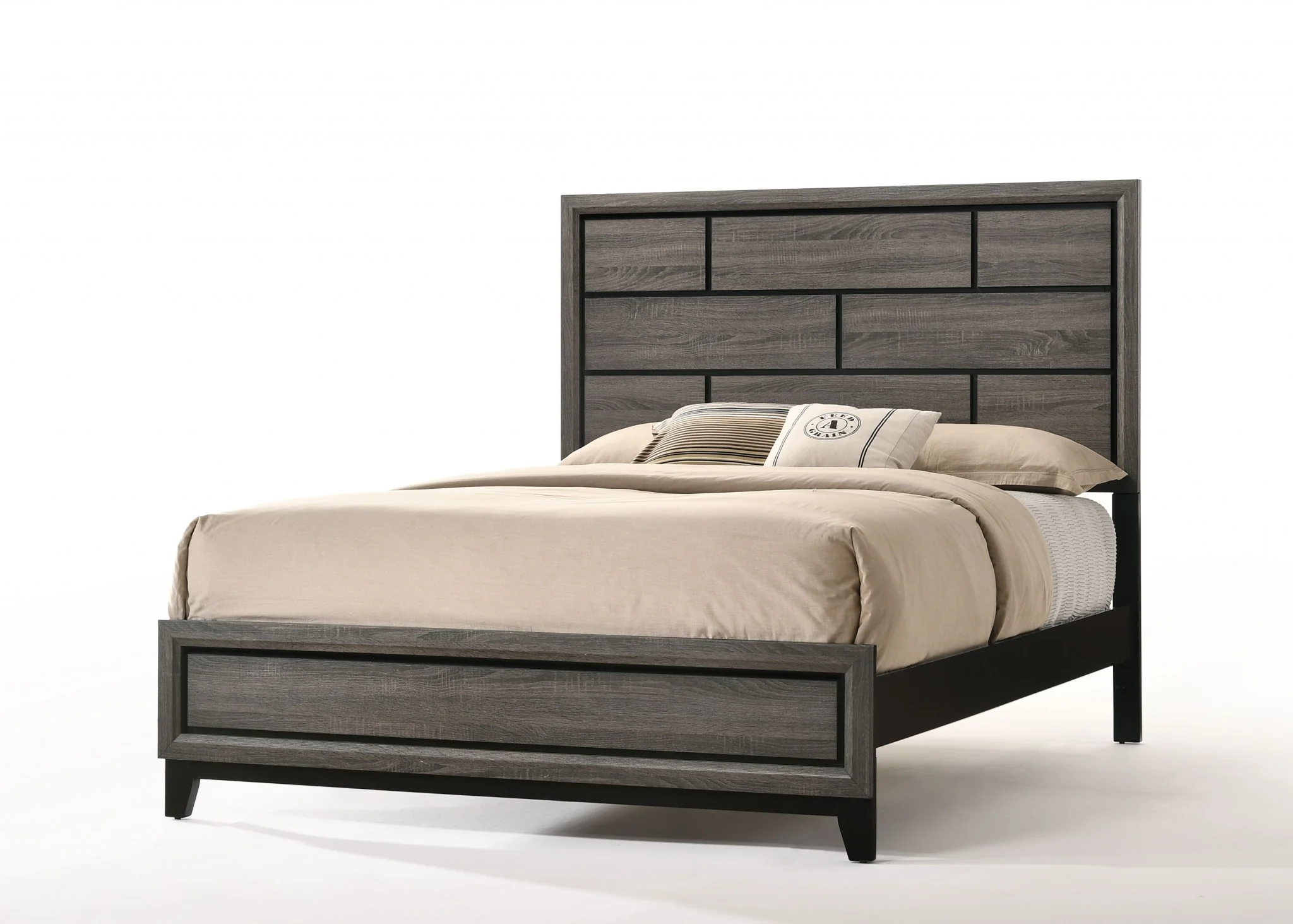 Weathered Gray Eastern King Bed By Homeroots - Image 2