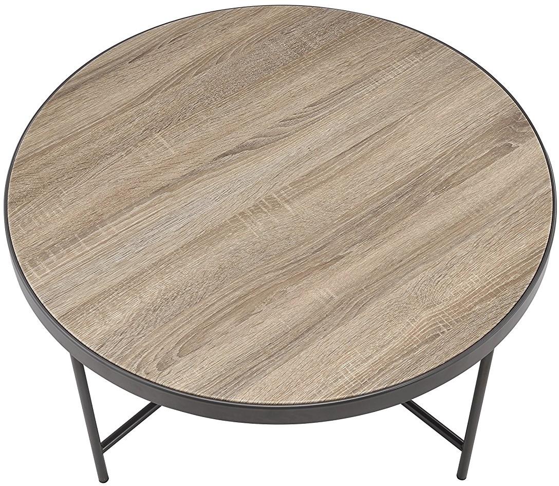 Weathered Gray Oak Coffee Table By Homeroots - Image 2