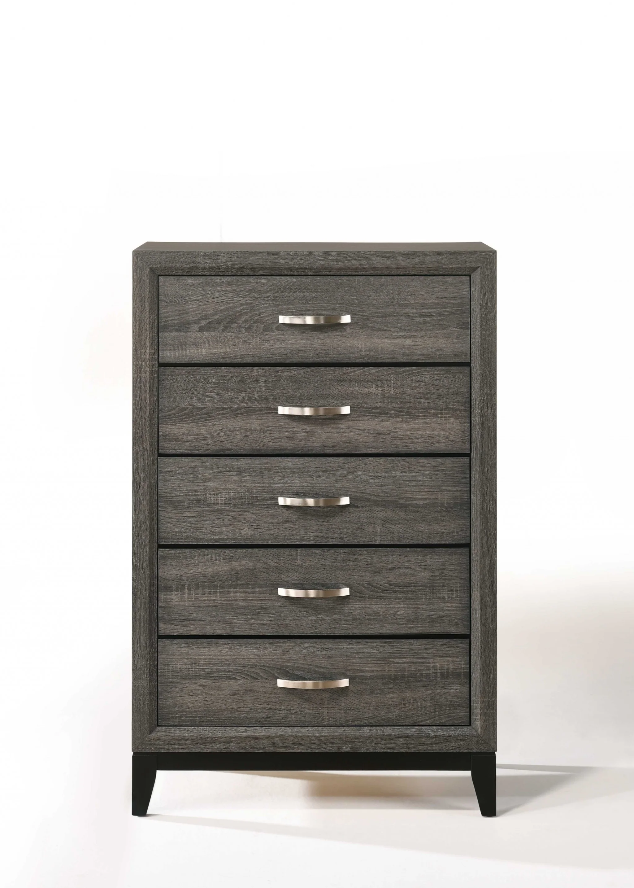 Weathered Gray Paper Veneer Chest By Homeroots - Image 2