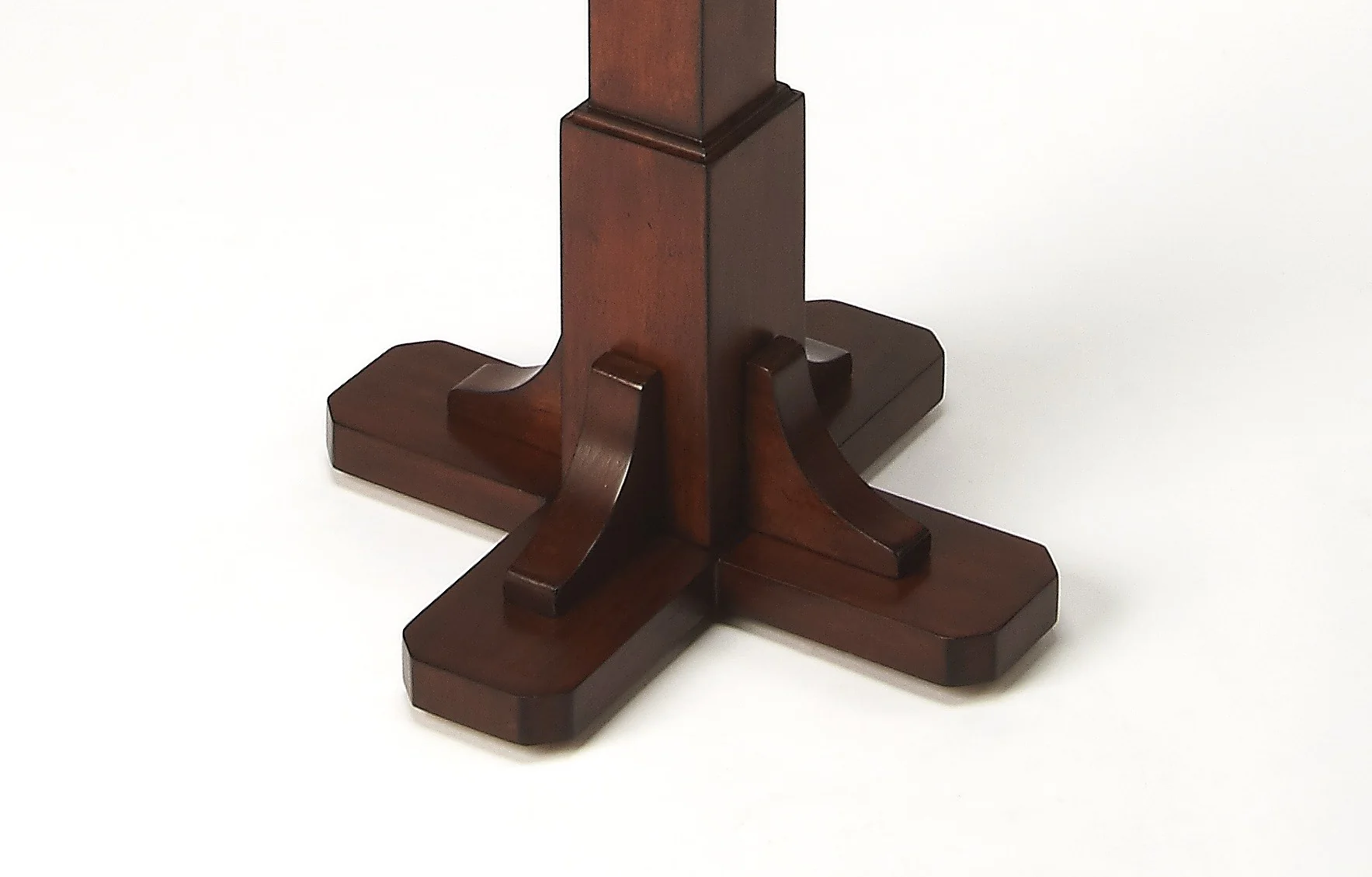 Webster Antique Cherry Coat Rack Tree By Homeroots - Image 3
