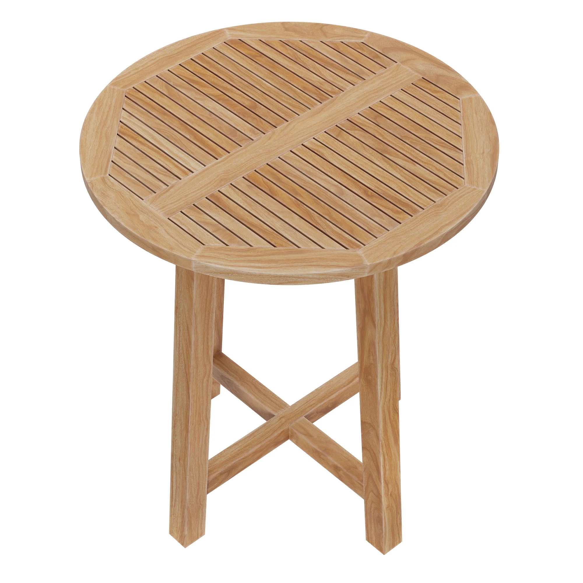 Wellspring 36" Outdoor Patio Teak Wood Bar Table by Modway - Image 3