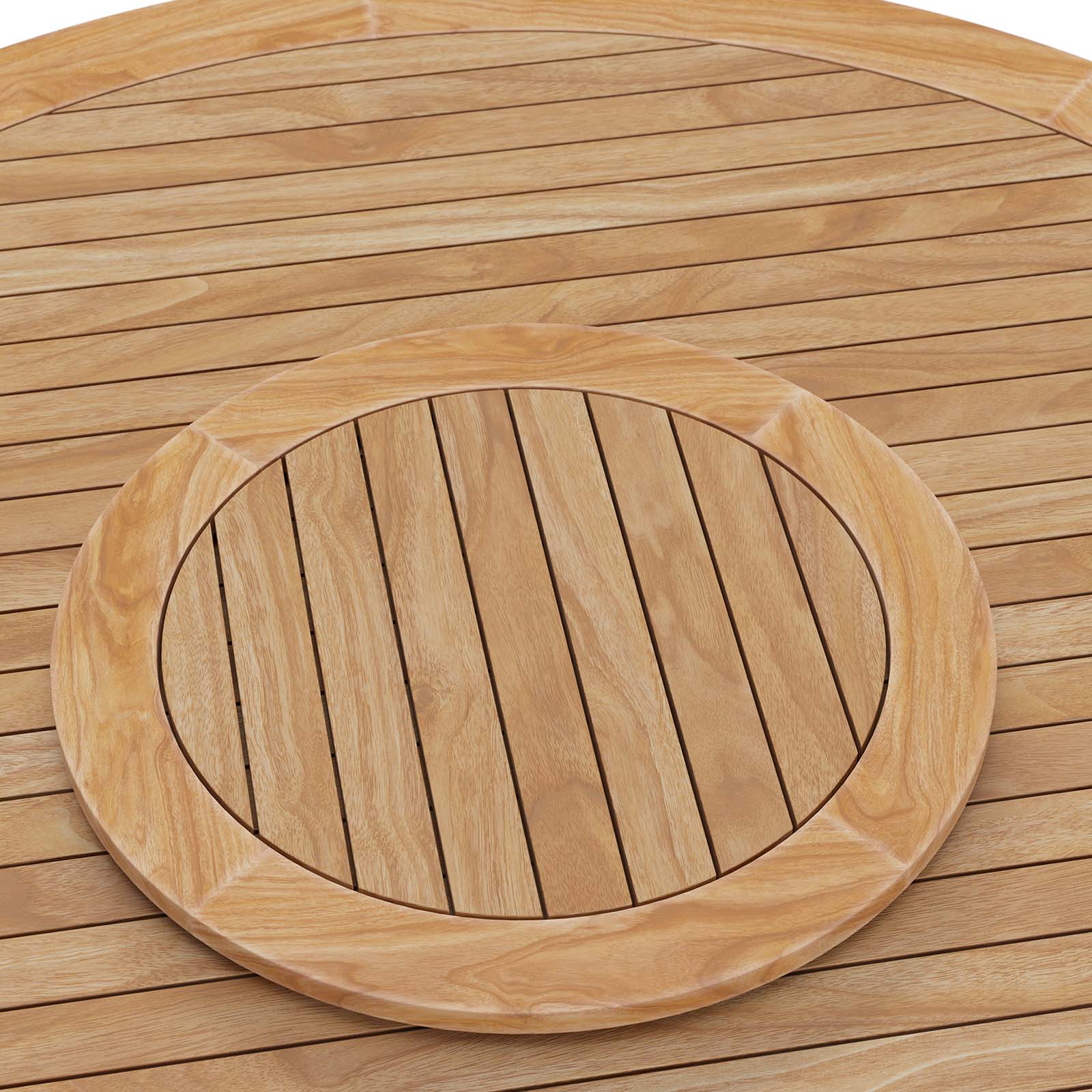 Wellspring 5-Piece Outdoor Patio Teak Wood Dining Set By Modway - EEI-6118 - Image 19