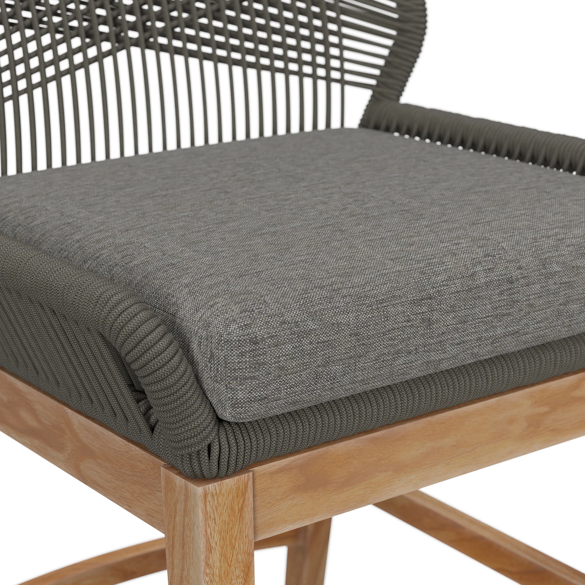 Wellspring Outdoor Patio Teak and Rope Counter Stool by Modway - Image 14