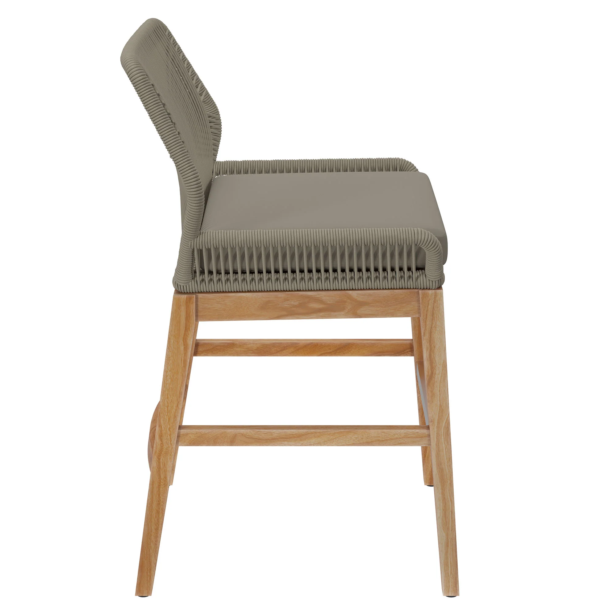 Wellspring Outdoor Patio Teak and Rope Counter Stool by Modway - Image 20