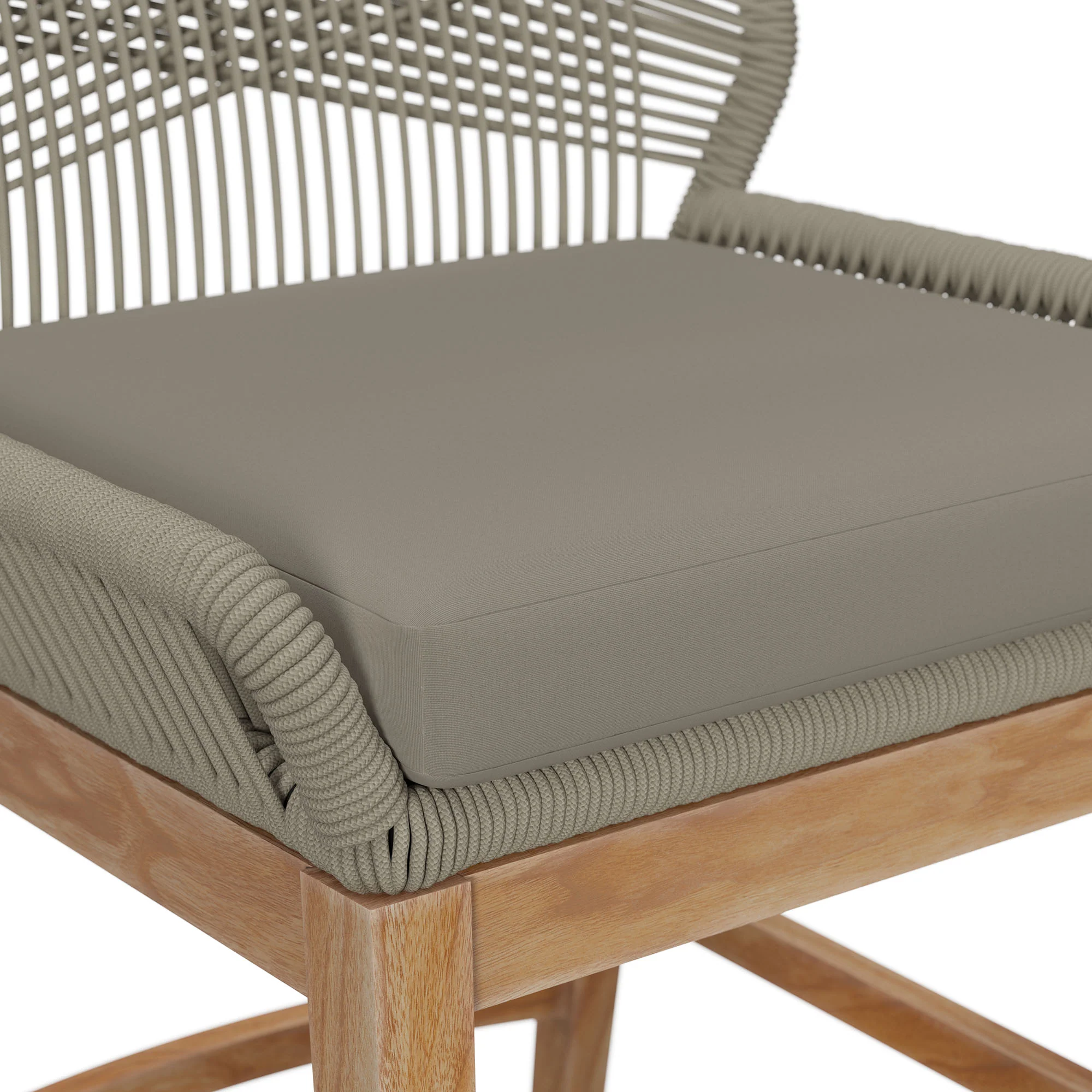 Wellspring Outdoor Patio Teak and Rope Counter Stool by Modway - Image 23