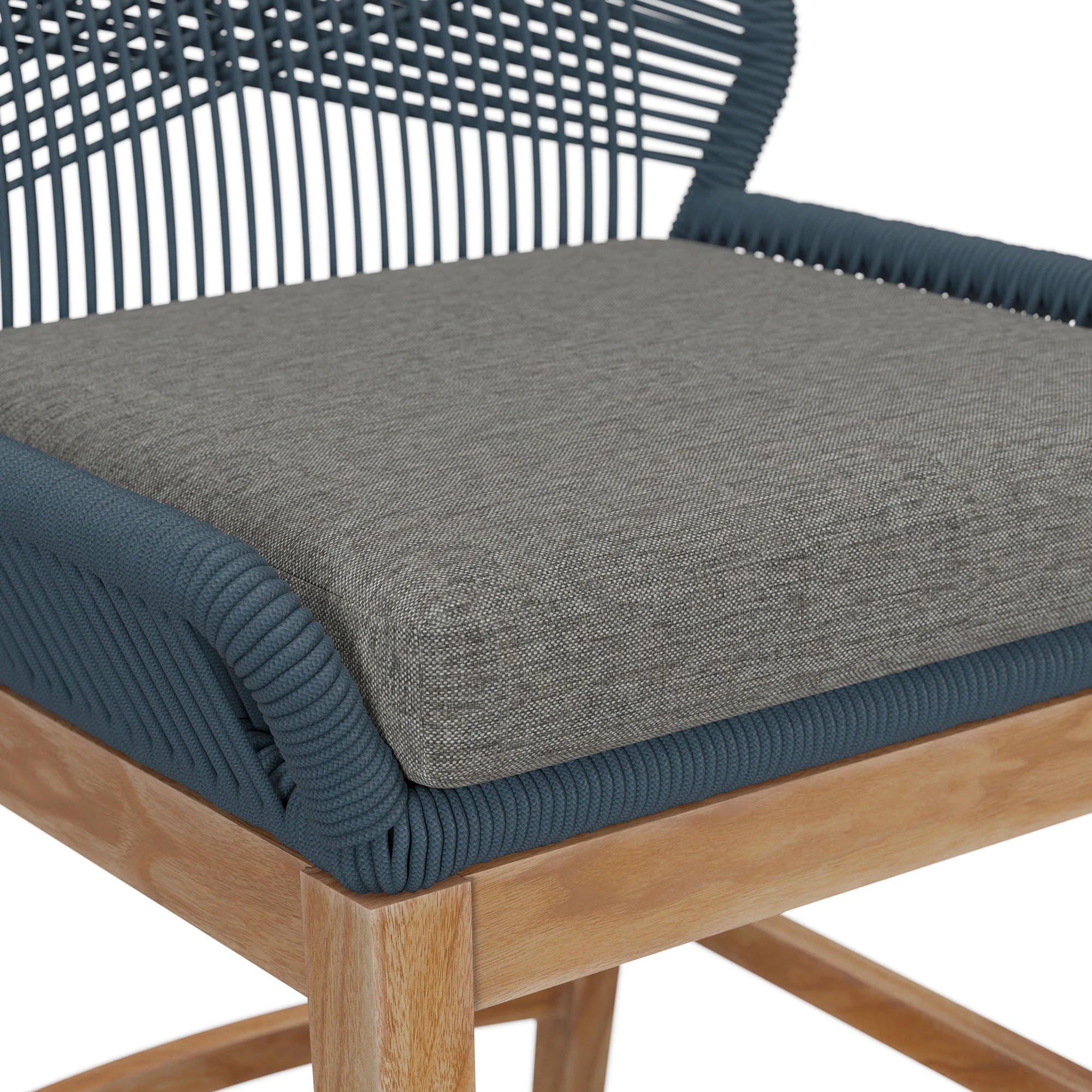 Wellspring Outdoor Patio Teak and Rope Counter Stool by Modway - Image 6