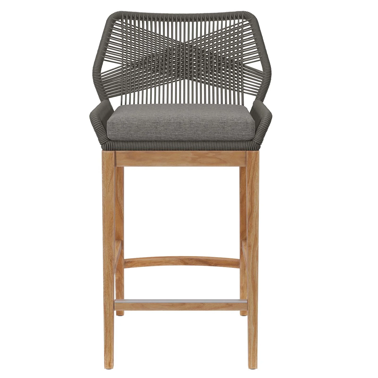 Wellspring Outdoor Patio Teak Wood Bar Stool By Modway - EEI-5746 - Image 11