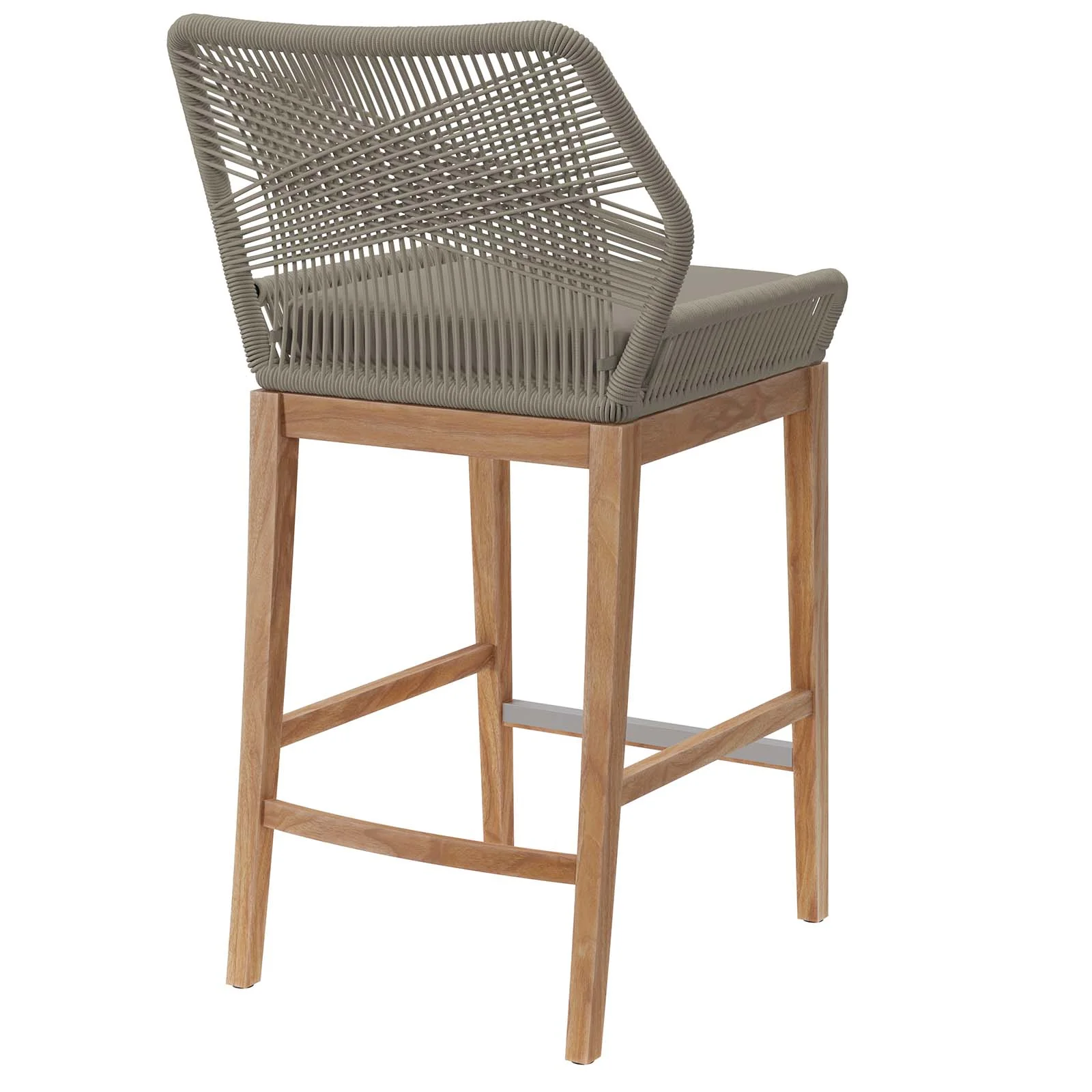Wellspring Outdoor Patio Teak Wood Bar Stool By Modway - EEI-5746 - Image 17