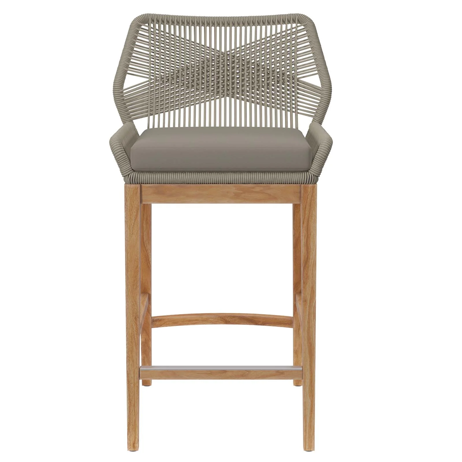 Wellspring Outdoor Patio Teak Wood Bar Stool By Modway - EEI-5746 - Image 18