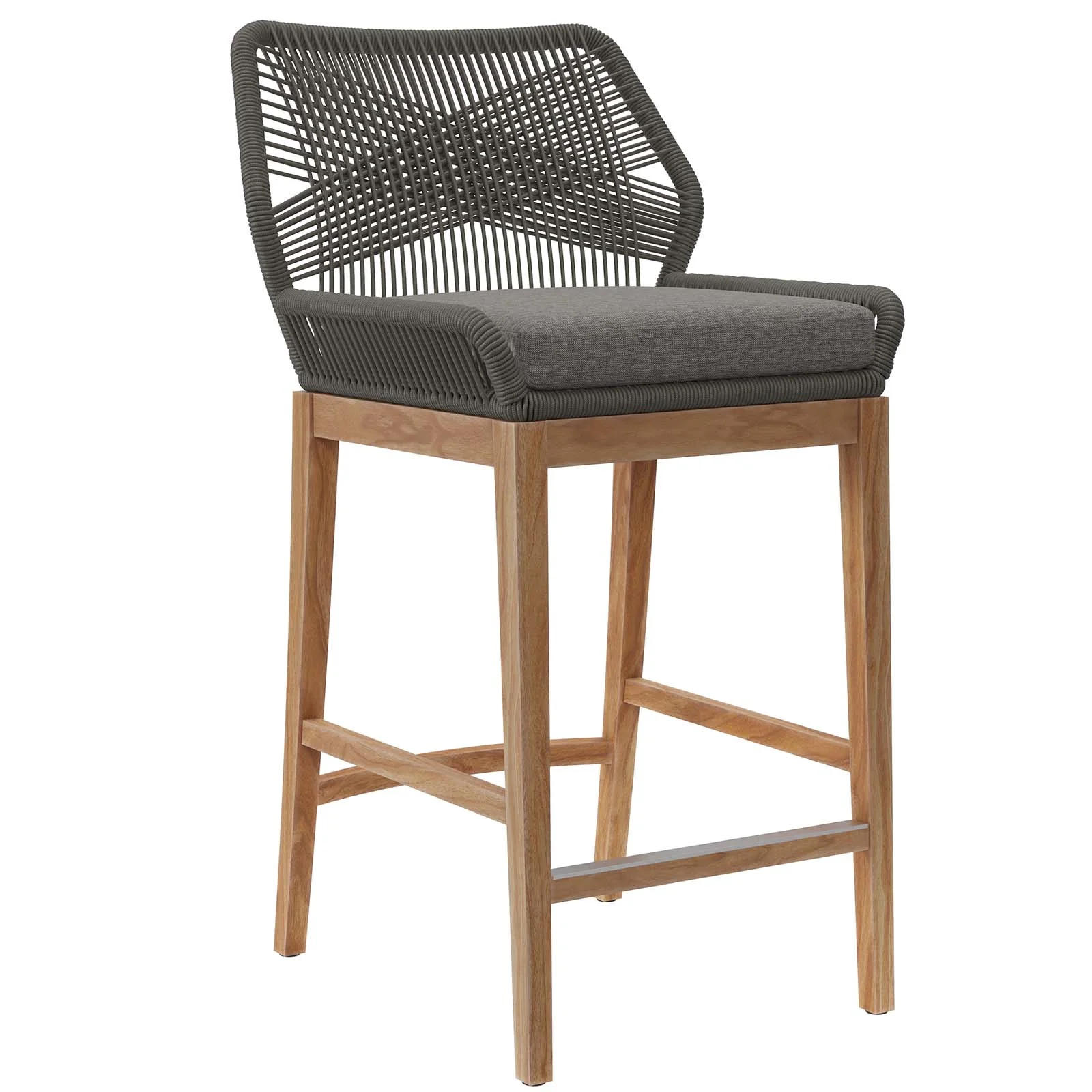 Wellspring Outdoor Patio Teak Wood Bar Stool By Modway - EEI-5746 - Image 8