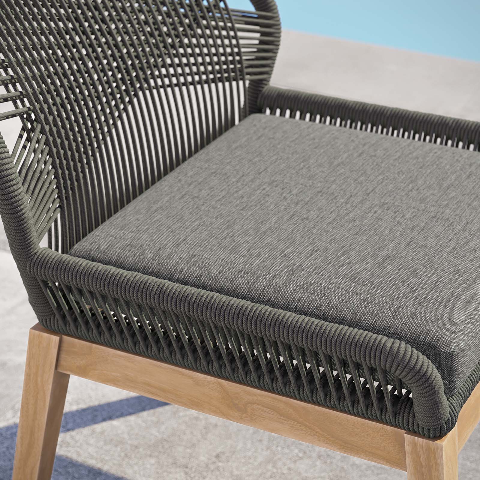 Wellspring Outdoor Patio Teak Wood Dining Chair By Modway - EEI-5747 - Image 13