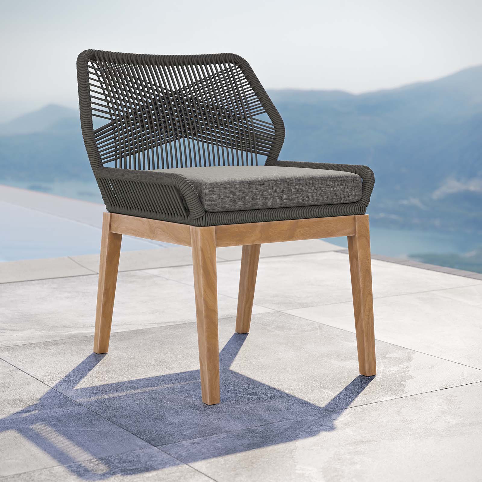 Wellspring Outdoor Patio Teak Wood Dining Chair By Modway - EEI-5747 - Image 14