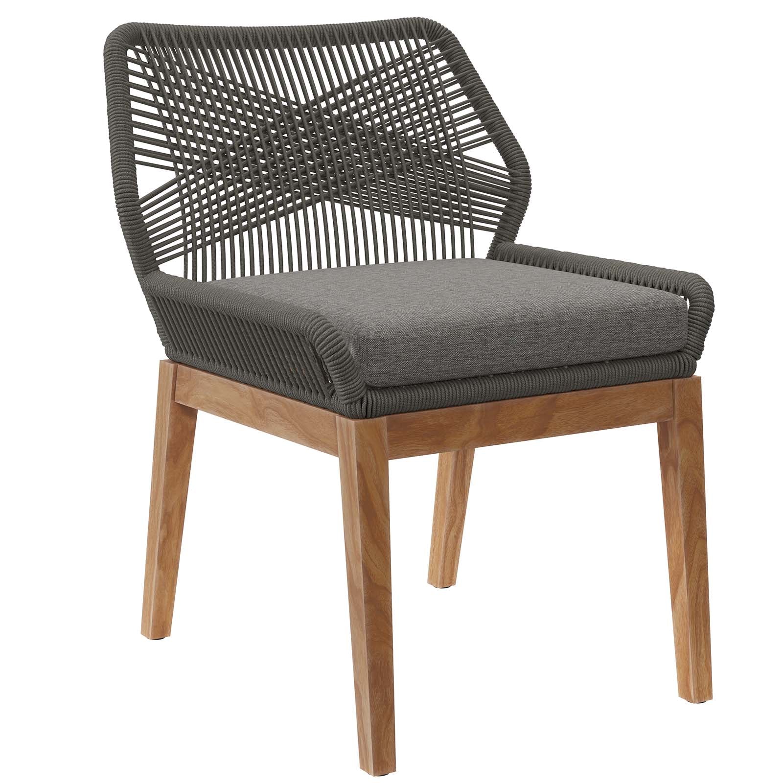 Wellspring Outdoor Patio Teak Wood Dining Chair By Modway - EEI-5747 - Image 8