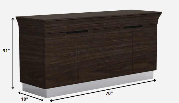 Wenge Buffet By Homeroots - Image 2