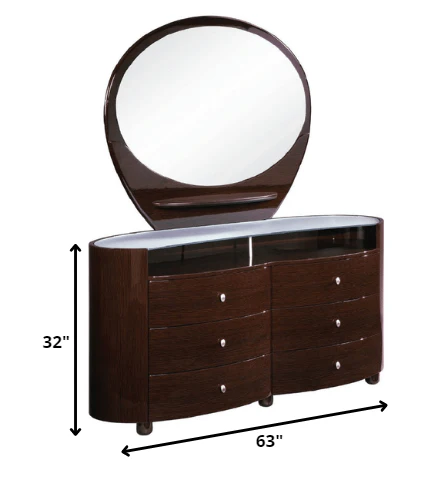 Wenge Dresser By Homeroots - Image 2