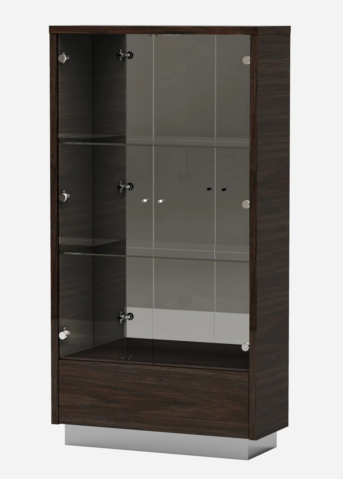 Wenge Vetrina By Homeroots - Image 3
