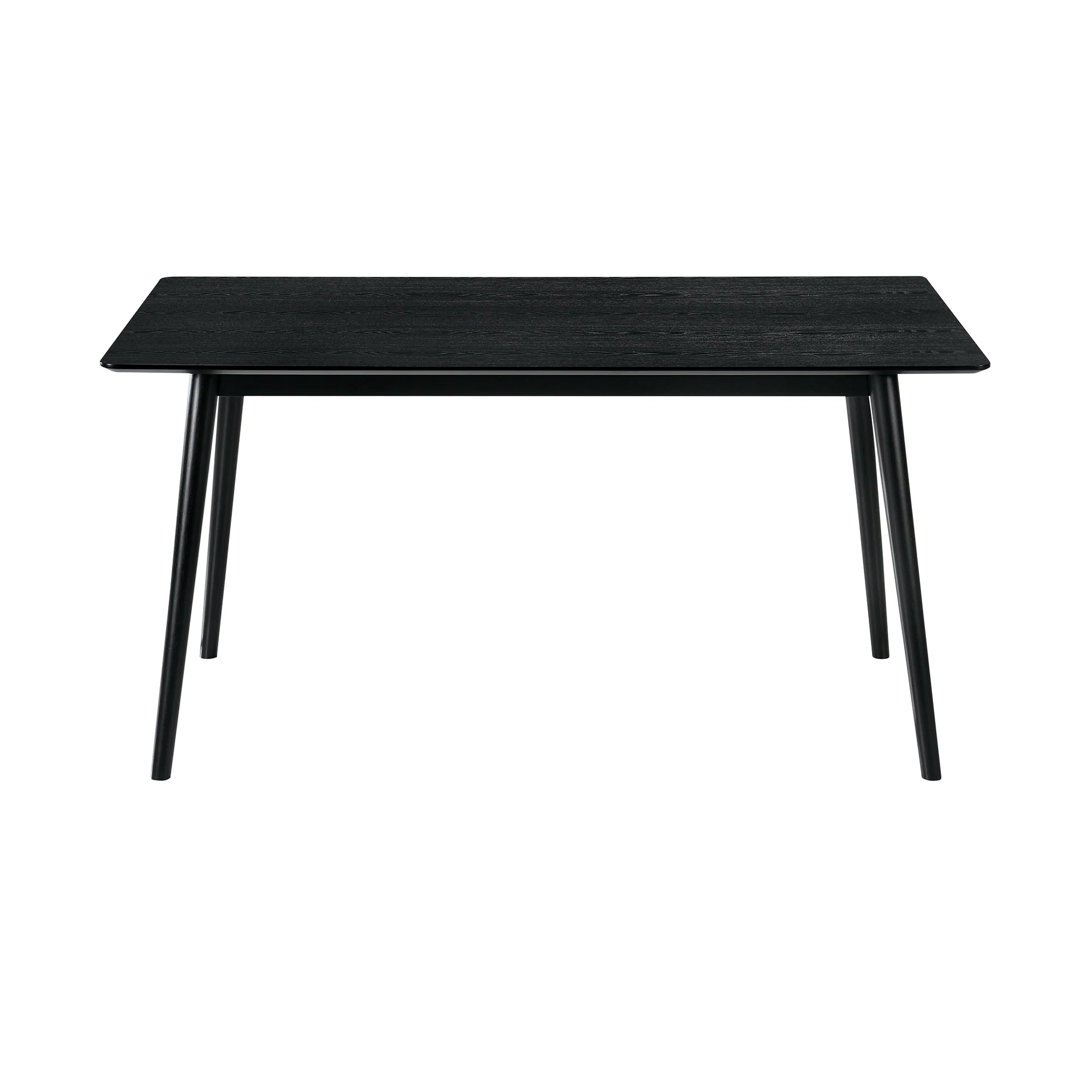 Westmont Santana 5 Piece Black Wood Dining Table Set with Charcoal Fabric By Armen Living - Image 6