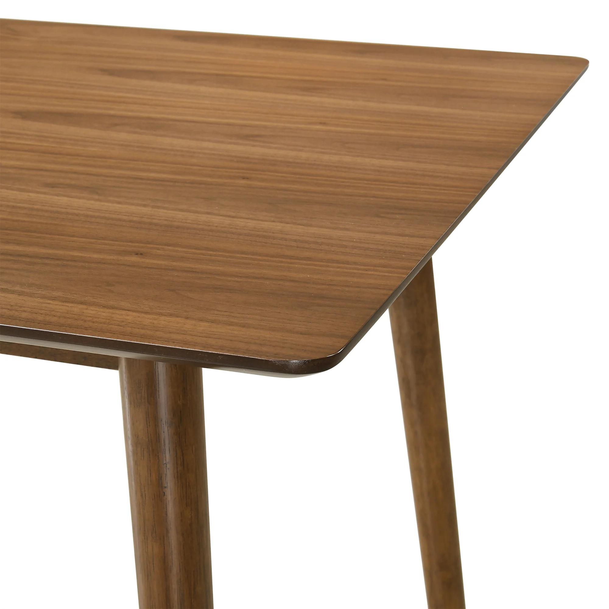 Westmont Santana 5 Piece Walnut Wood Dining Table Set with Blue Fabric By Armen Living - Image 30