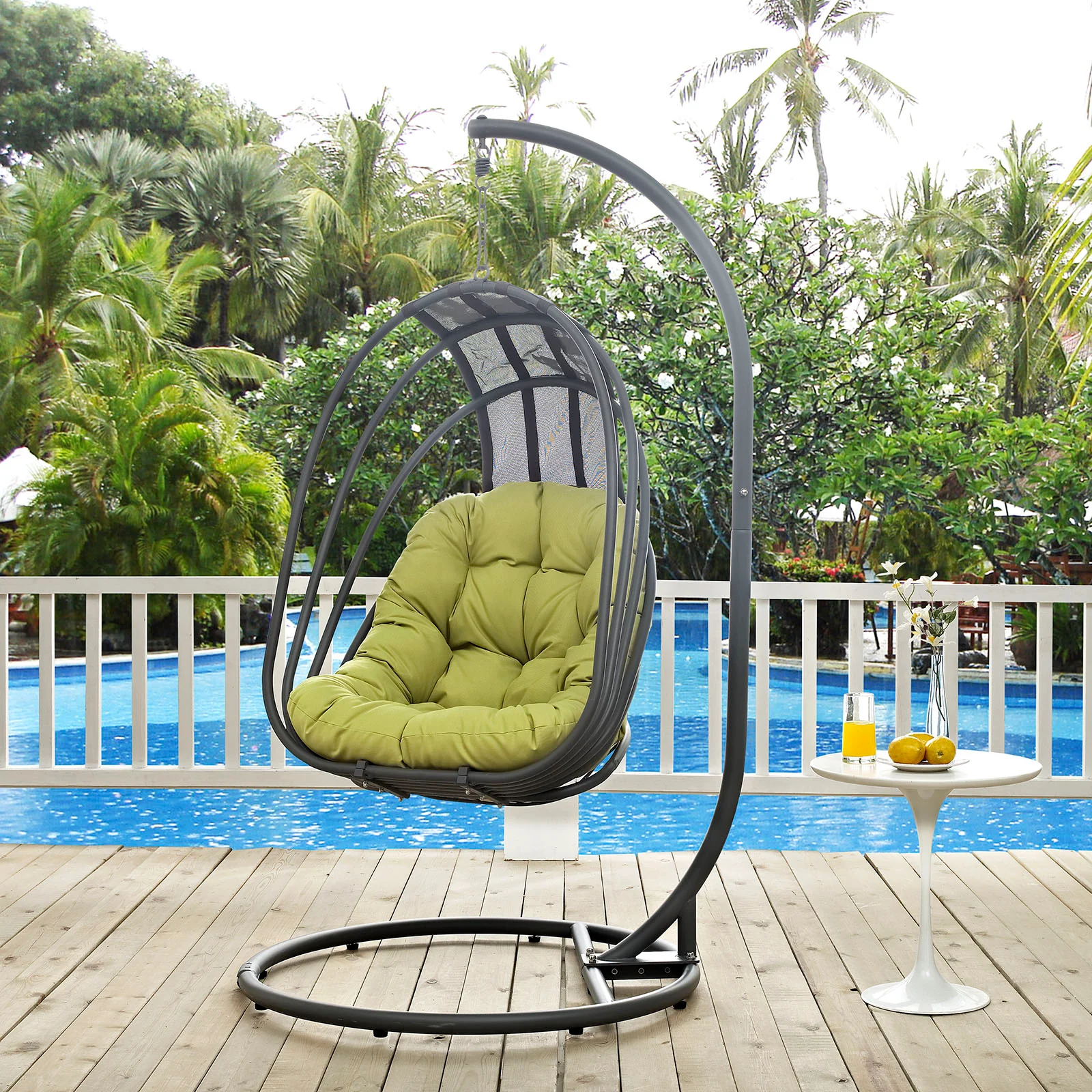 Whisk Outdoor Patio  Swing Chair With Stand By Modway - EEI-2275 - Image 5