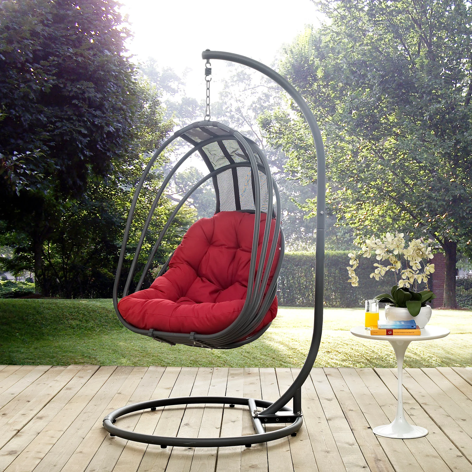 Whisk Outdoor Patio  Swing Chair With Stand By Modway - EEI-2275 - Image 9