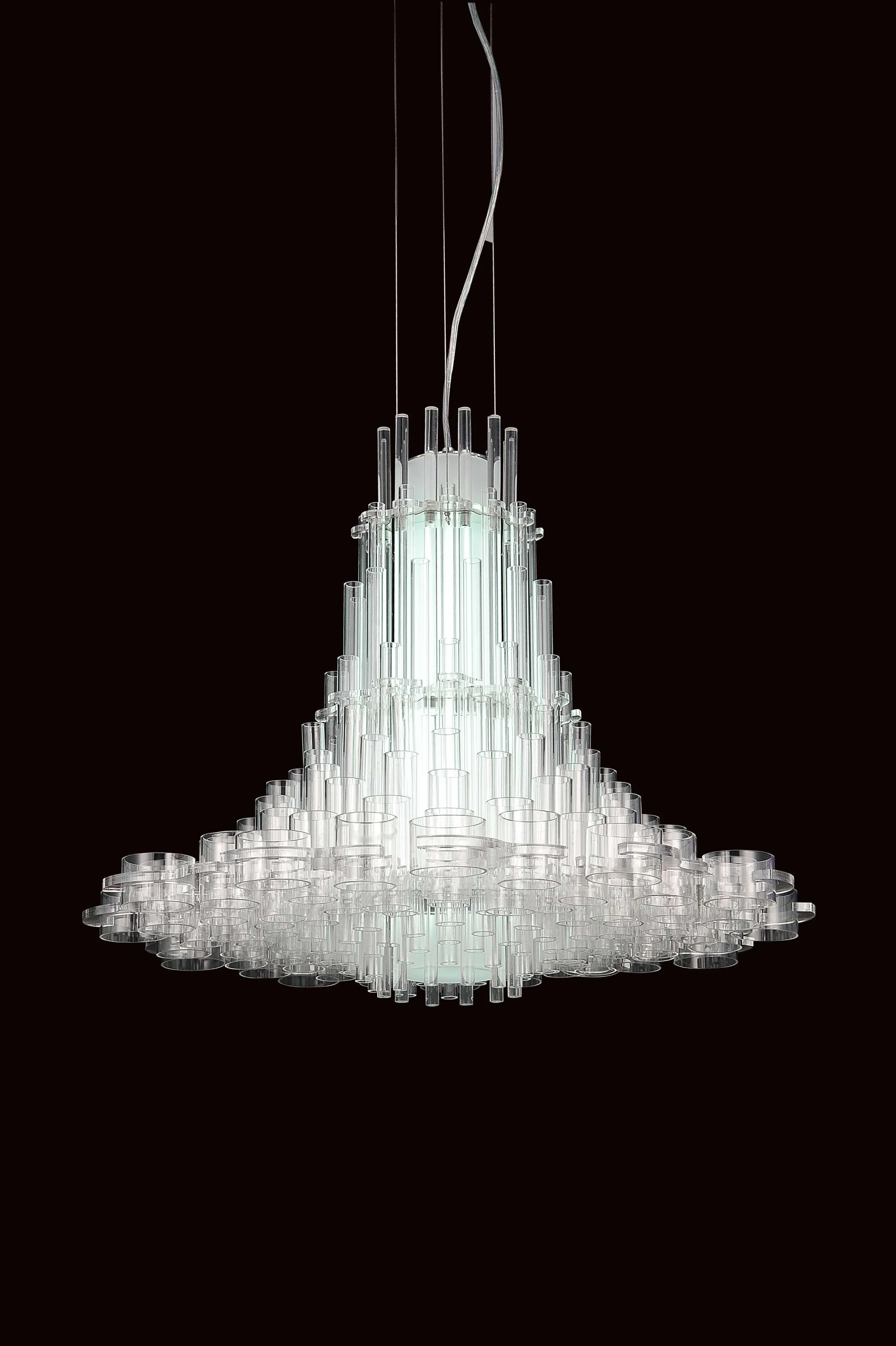 White Acrylic Pendant Lamp By Homeroots - Image 3