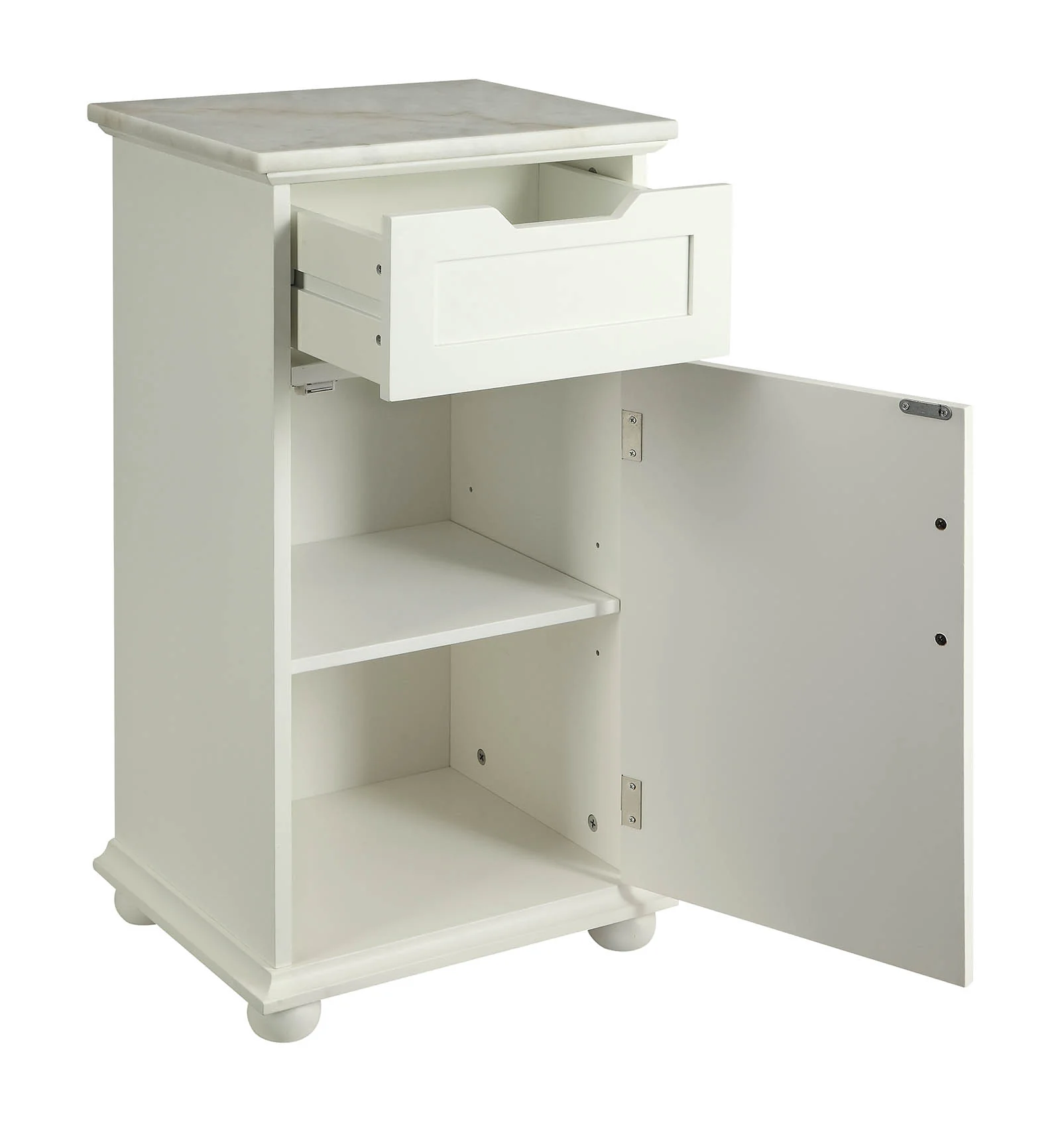 White Alluring Cabinet By Homeroots - Image 5