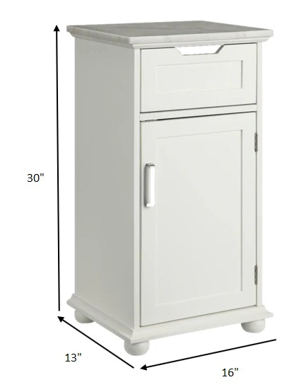 White Alluring Cabinet By Homeroots - Image 8
