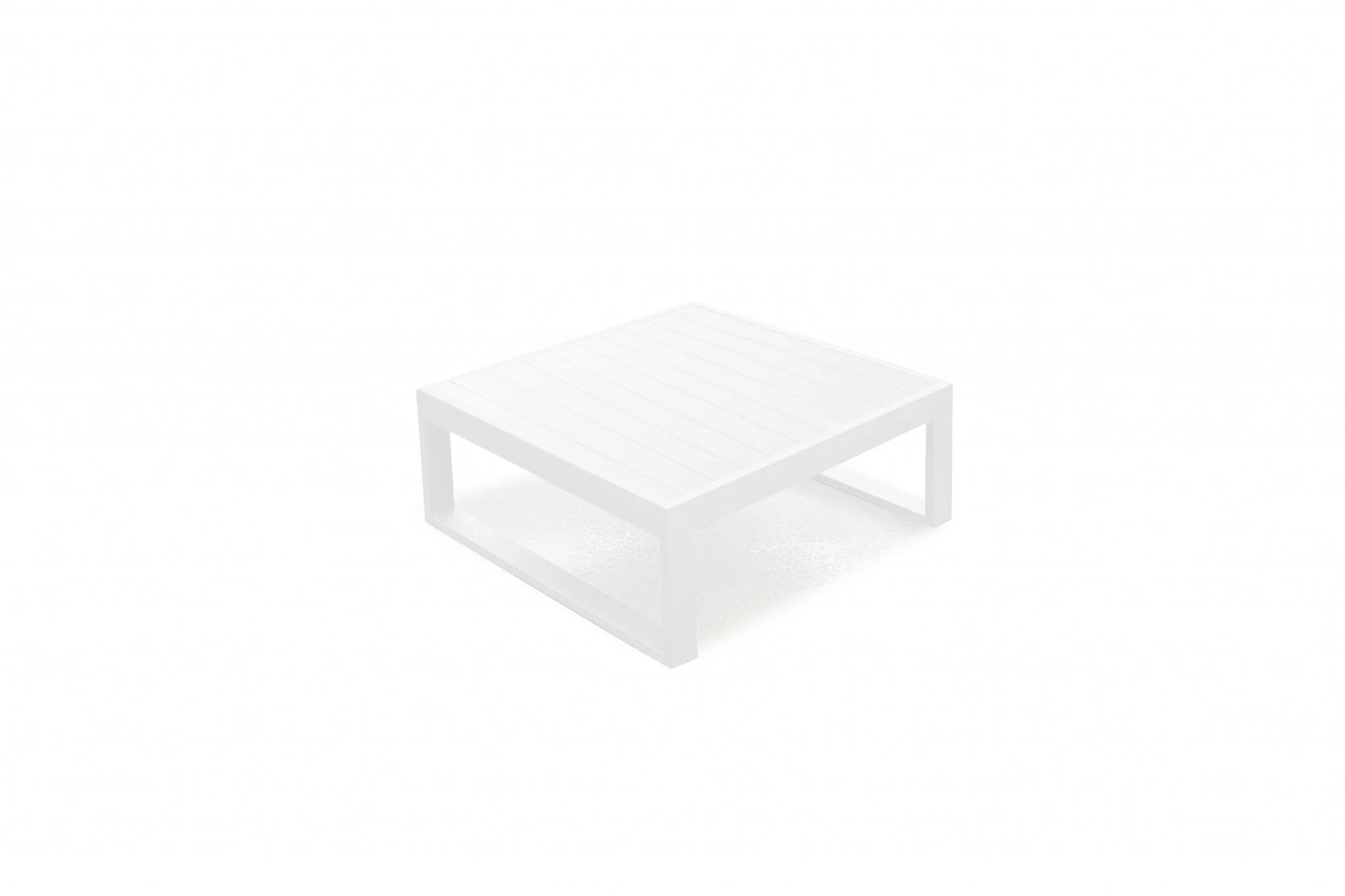 White Aluminum Coffee Table By Homeroots - 372061 - Image 3