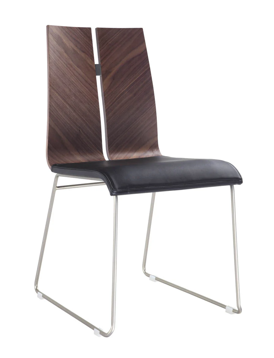 White And Black Faux Leather Metal Dining Chair By Homeroots - Image 12