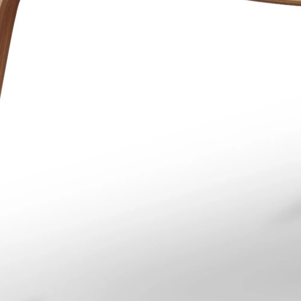 White and Brown Genuine Leather Lounge Chair By Homeroots - Image 7