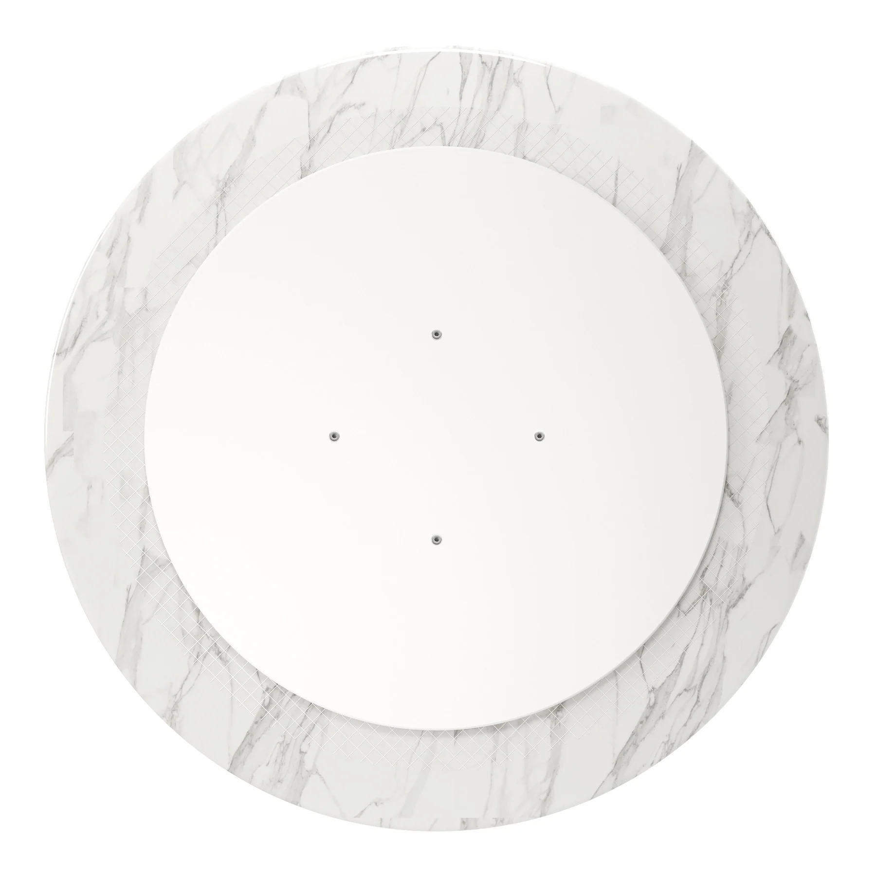 White And Gold Marble And Metal Dining Table By Homeroots - Image 4
