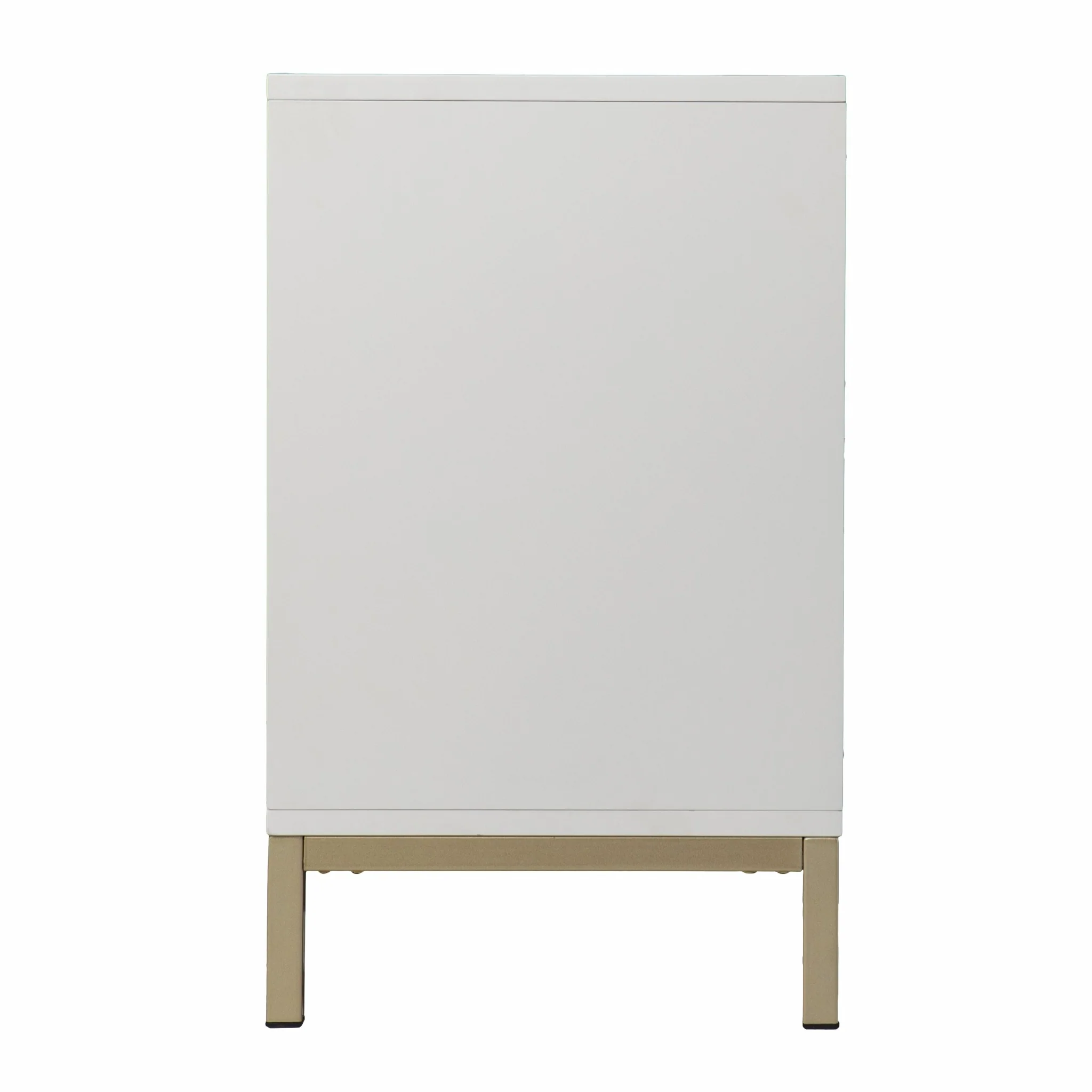 White And Gold Moroccan Dynasty Two Door Accent Cabinet By Homeroots - Image 6