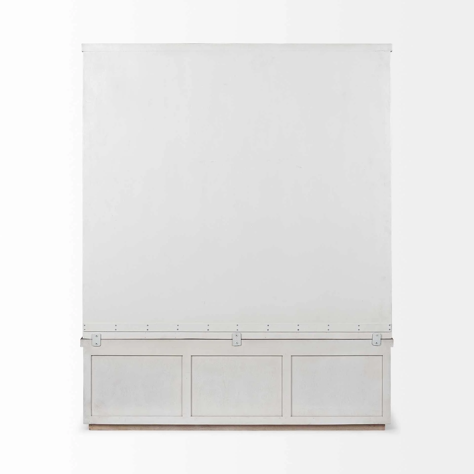 White and Medium Brown Wood Hall Tree with Storage By Homeroots - Image 4