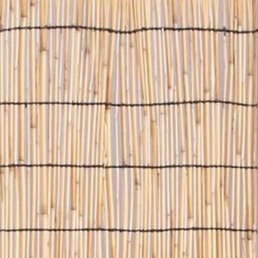 White and Natural Manufactured Wood Folding Three Panel Screen Room Divider By Homeroots - Image 3