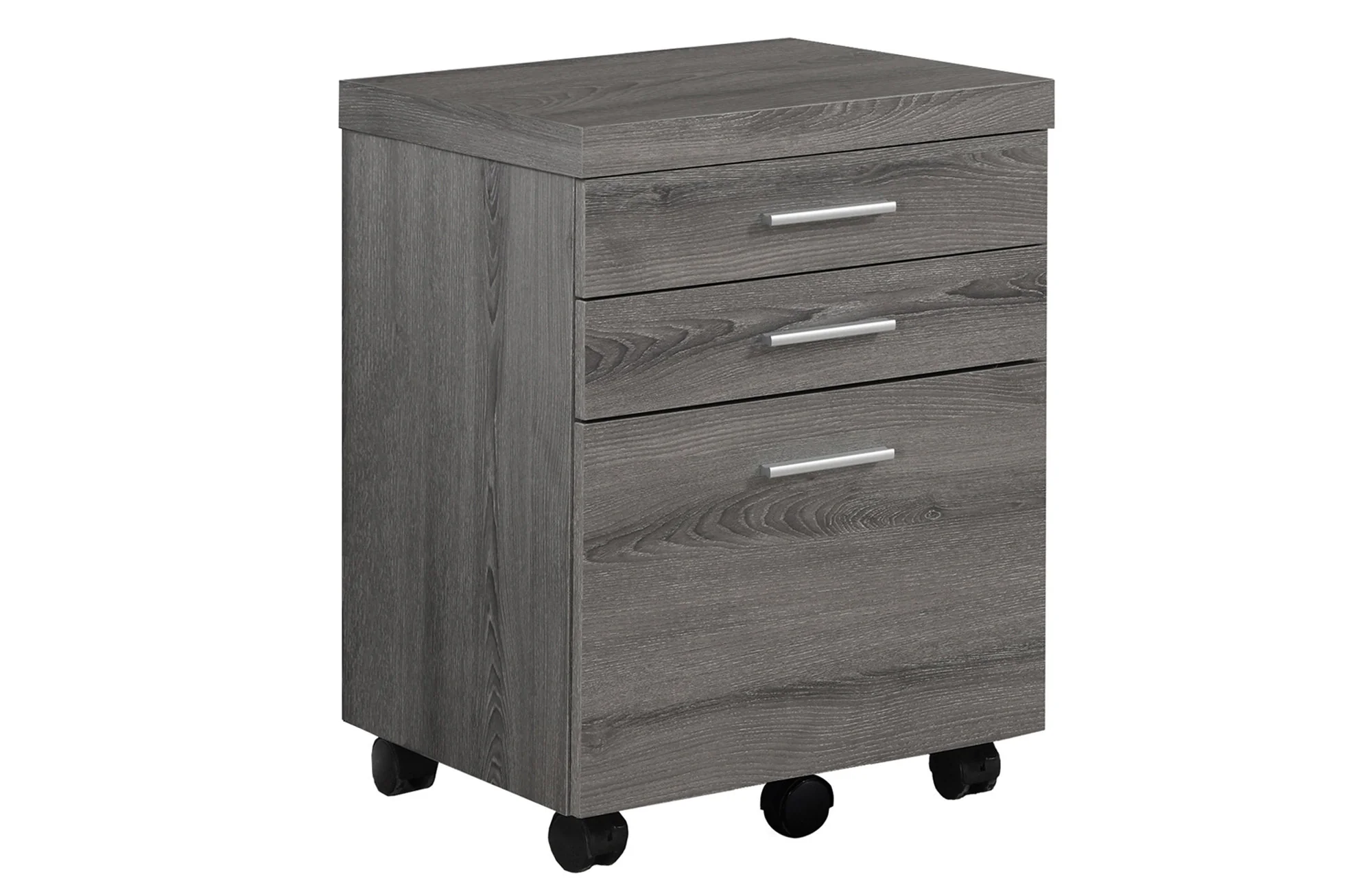 White Black Particle Board Drawers Filing Cabinet By Homeroots - Image 5