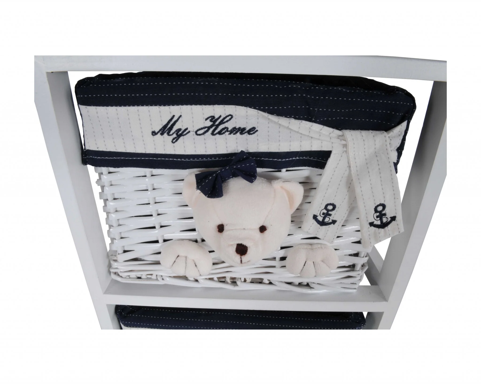 White Blue Portable Drawers By Homeroots - 364166 - Image 5