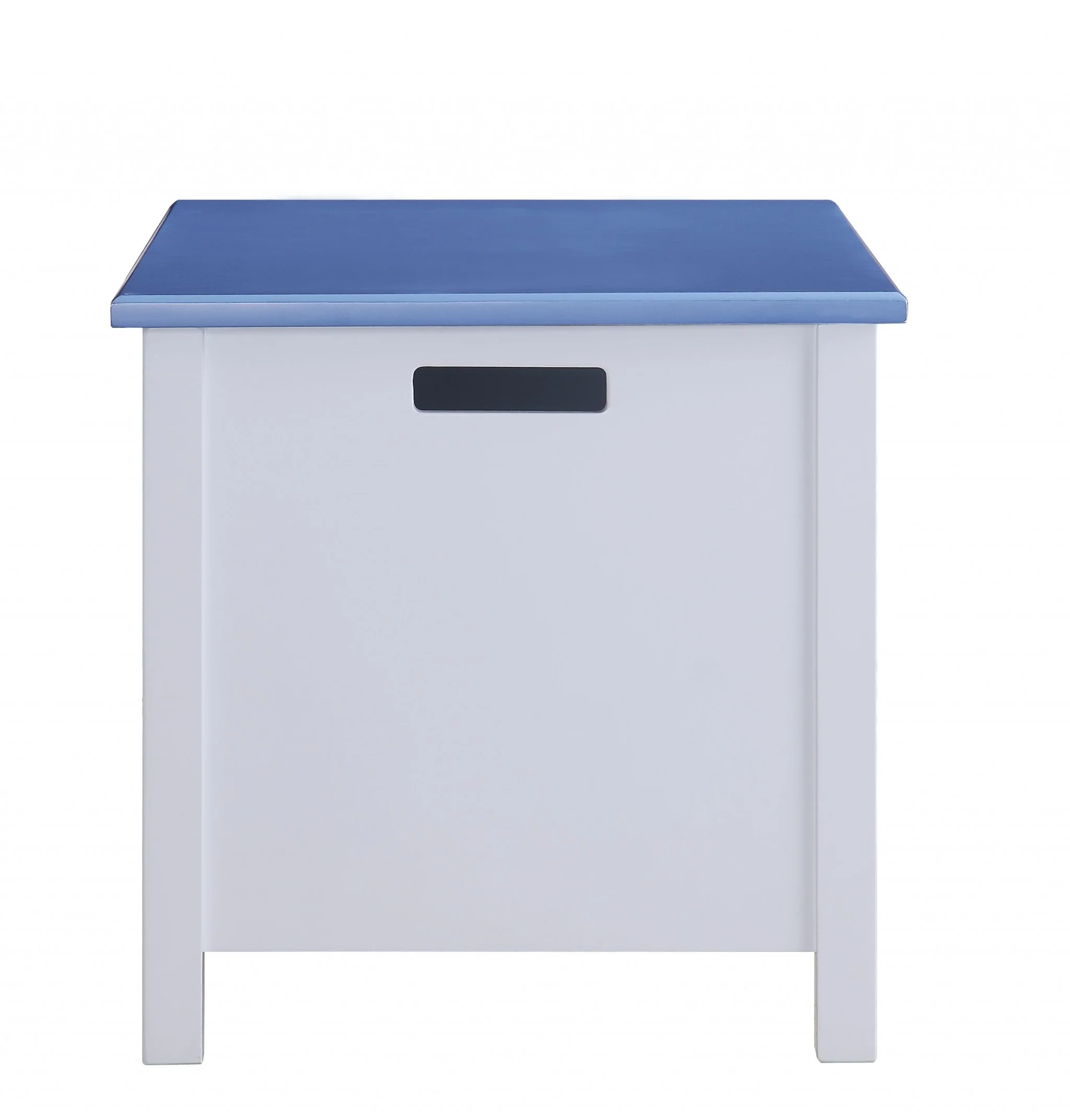 White Blue Wood Youth Chest By Homeroots - Image 3