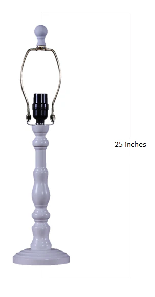 White Classic Urn Shape Table Lamp Base By Homeroots - Image 2