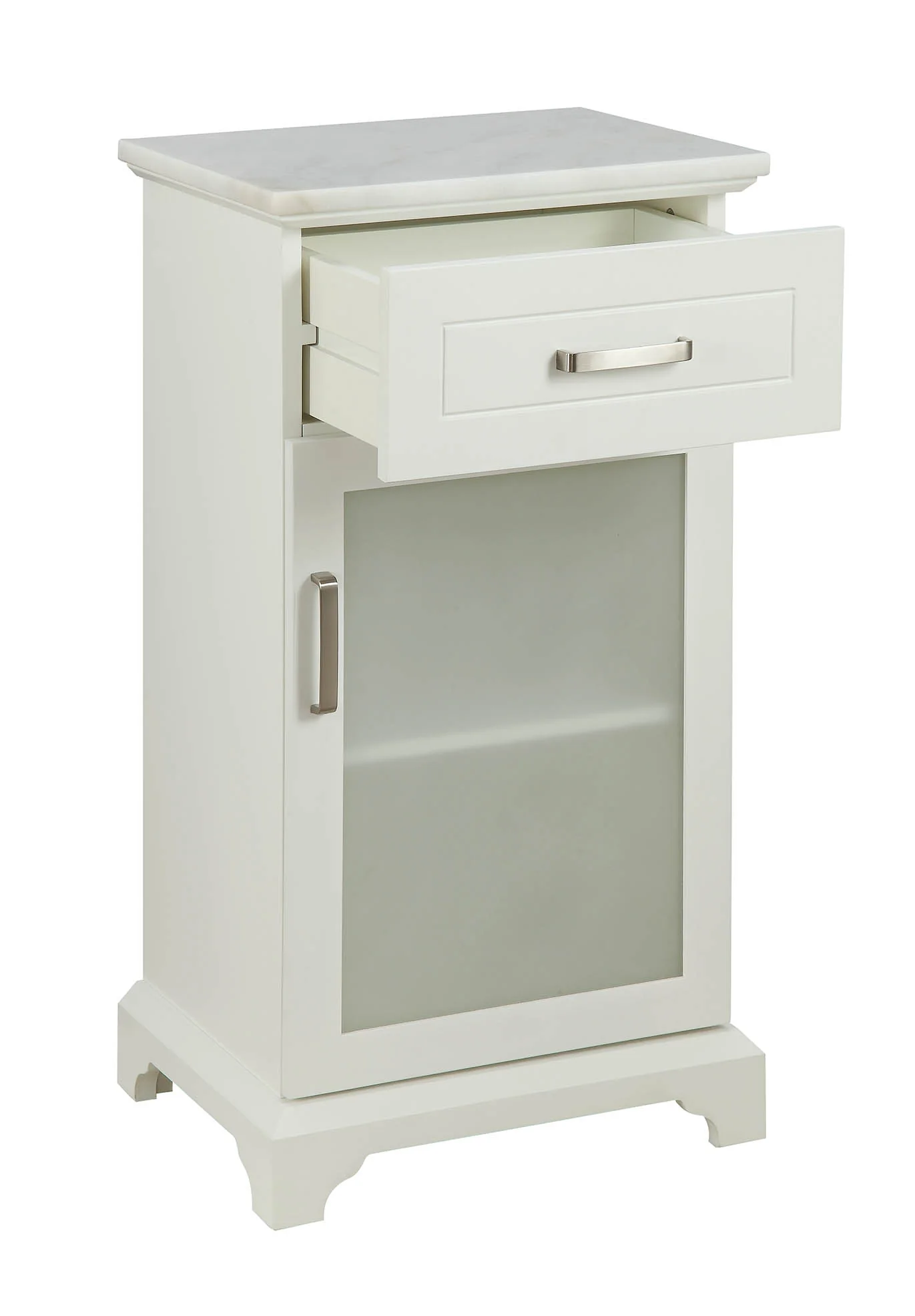 White Classy Cabinet By Homeroots - Image 4