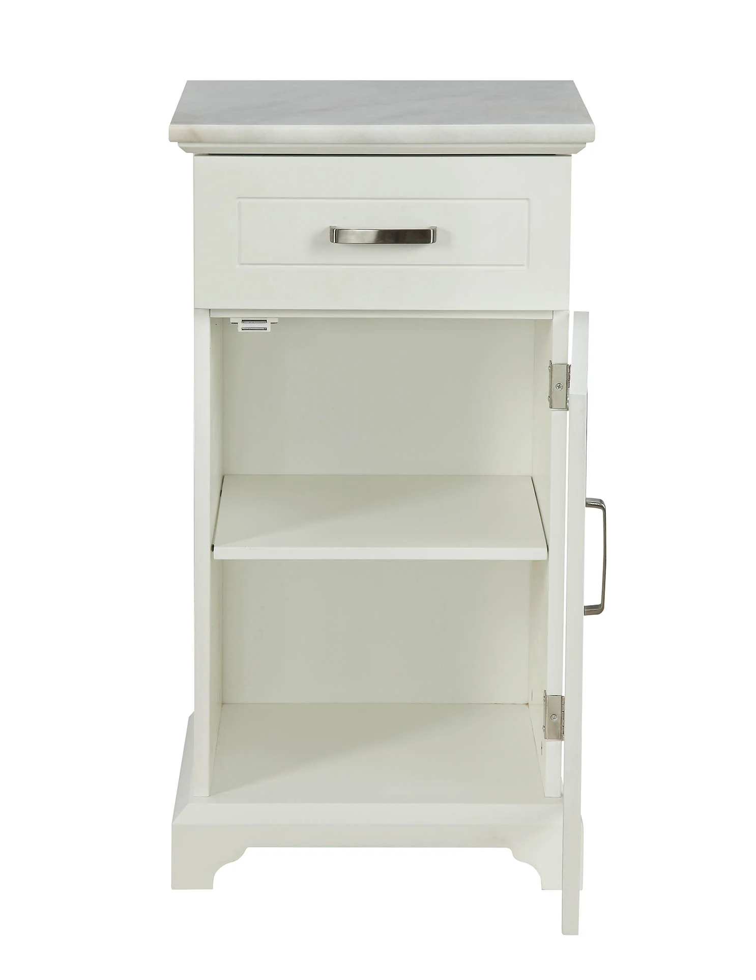 White Classy Cabinet By Homeroots - Image 5