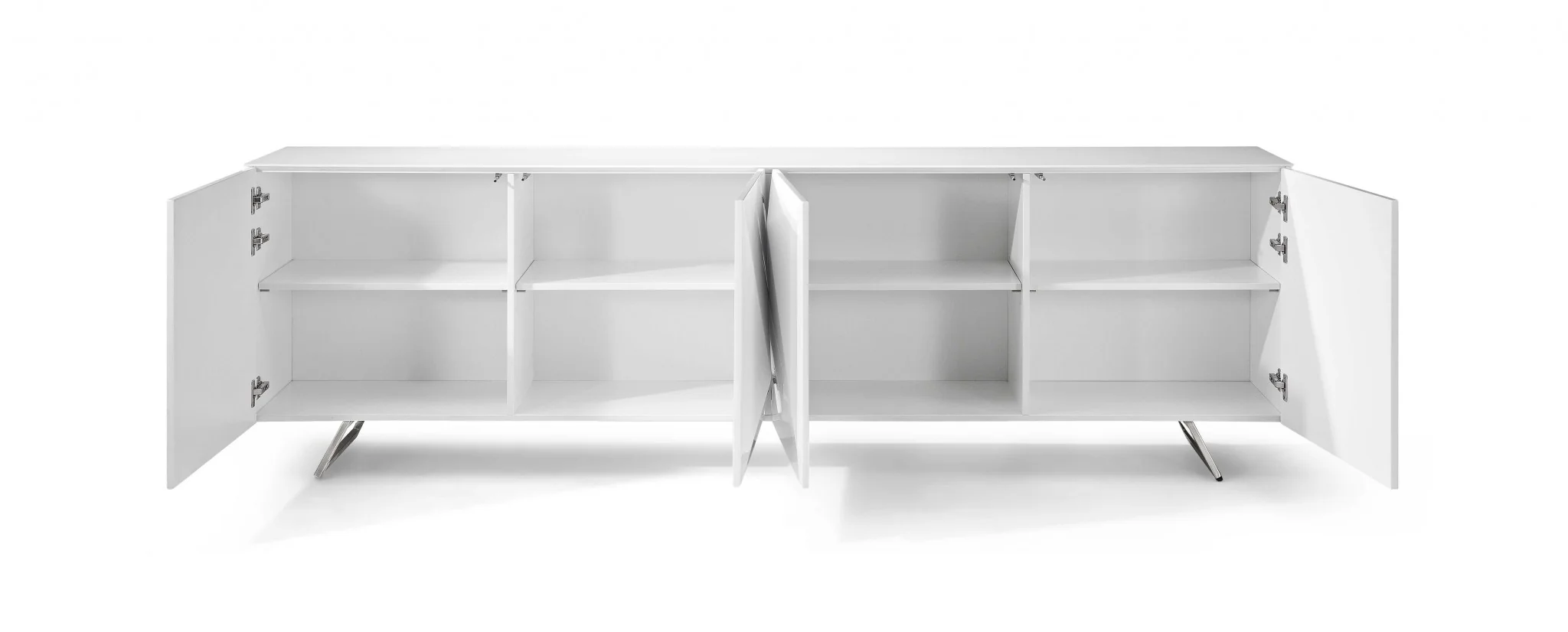 White Contemporary Storage Buffet Server By Homeroots - Image 3