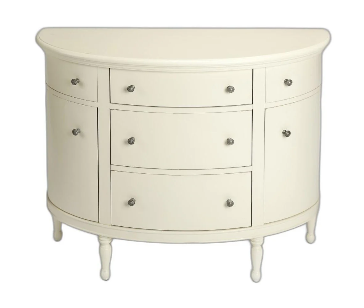 White Demilune Console Chest By Homeroots - Image 4