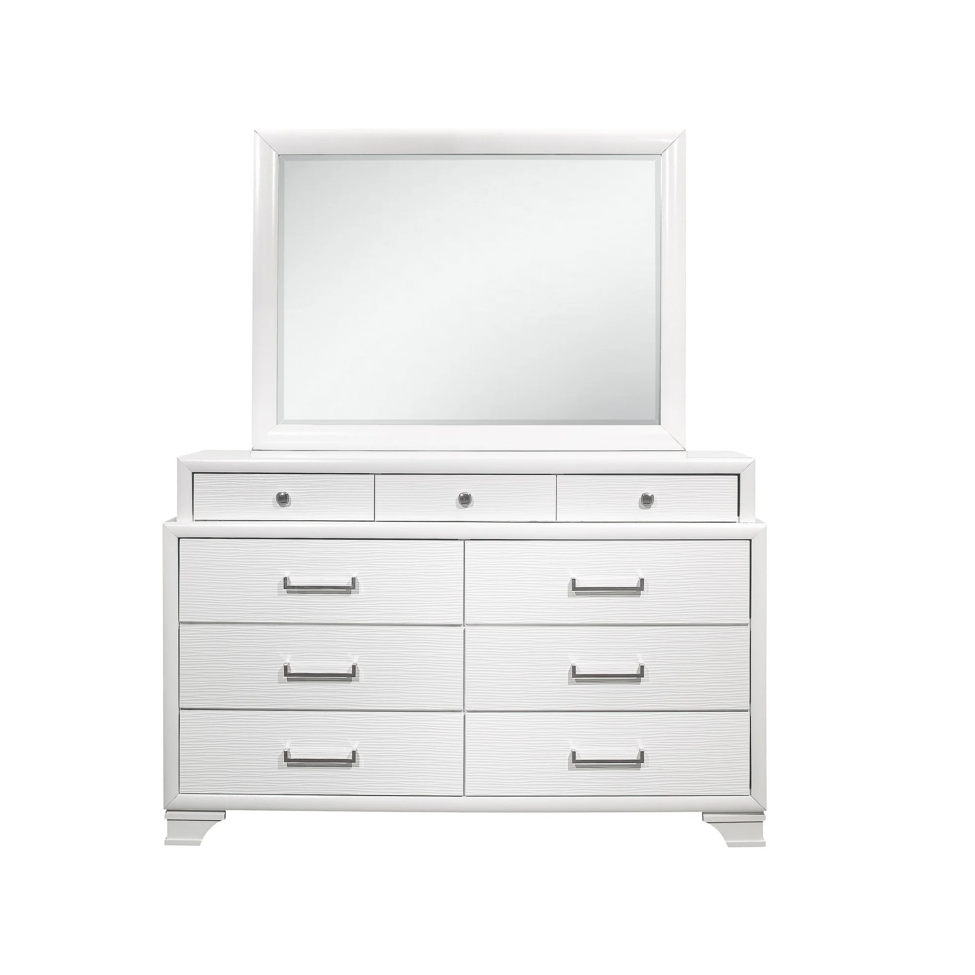 White Dresser With 9 Drawers By Homeroots - Image 2