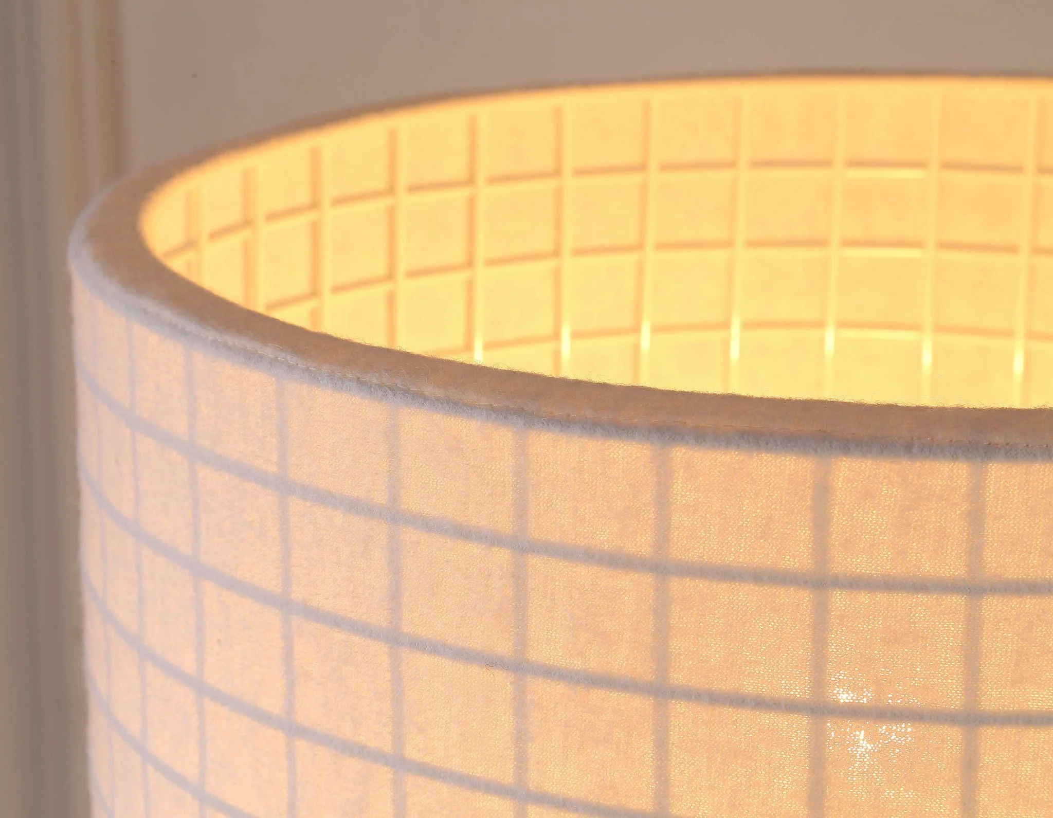 White Fabric Table Lamp - Image 2