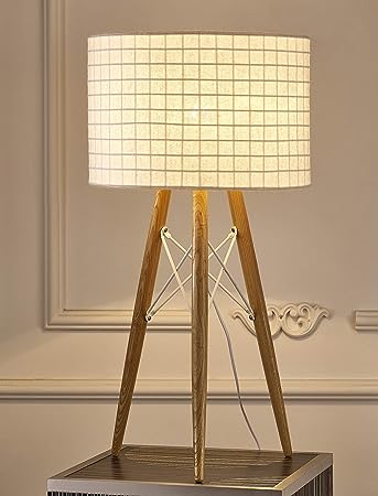 White Fabric Table Lamp - Image 4