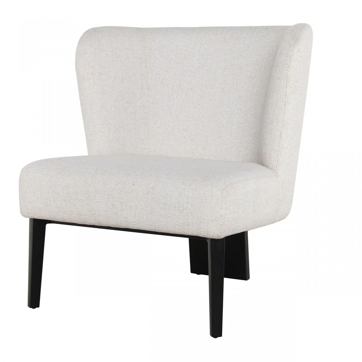 White Faux Leather Wingback Accent Chair By Homeroots - Image 2